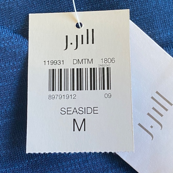 J.JILL NWT Seaside Blue Pocket Midi Dress Size M - Picture 13 of 15
